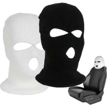 Universal Car Headrest Cover Set Dustproof Washable Seat Protector Auto Accessories Black