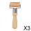 4 Pack Wooden T-Shape Rolling Pins for Baking Comfortable Grip Manual Dough Roller 3 Pcs 3