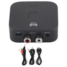 Wireless Bluetooth RCA Adapter Audio Receiver with 3.5mm Jack Aux for TV Car