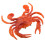Decor Set of Lifelike Artificial Creatures in Red 5 Pcs 4