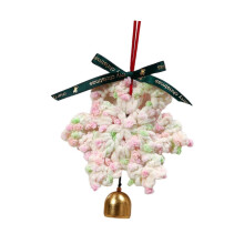 Festive Snowflake Yarn Metal Bell Hanging Ornament Christmas Pendant Style E