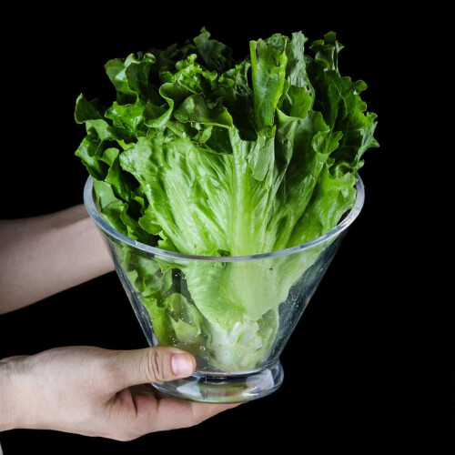 Smooth Acrylic Salad Bowl Multipurpose Mixing Serving Container for Popcorn Snacks 20X18cm 2