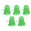 6x 5-Pack Clockwork Robot Toys with Legs and Replaceable Parts 2