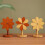 5 Bamboo Placemats Foldable Pot Holder Desk Decor Practical Novelty Drink red brown 3