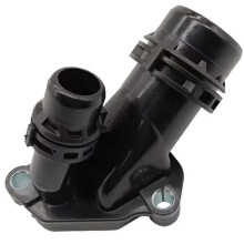 BMW E81 E90 E60 F10 N47 N47s N57 N57S Engine Coolant Thermostat Water Flange Connector Black