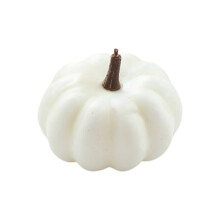 Fake Pumpkins Artificial Pumpkins Fall Harvest Decor for DIY Crafts 6.5x9cm White