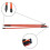 Dual Pack Collapsible Golf Alignment Sticks Practice Rods Swing Training Tool 5