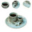 Multipurpose Ceramic Incense Holder Candle Holder Sage Holder for Burning Blue 4