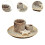 Multipurpose Ceramic Incense Holder Candle Holder Sage Holder for Burning Beige 4