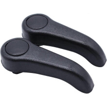 1 coppia di leve di comando nere SHLPDFM per sedile Renault Clio MK2, lato sinistro e destro.