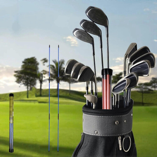 Dual Pack Collapsible Golf Alignment Sticks Practice Rods Swing Training Tool 2