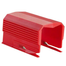 Heavy Duty Sliding Tube Gift Wrapping Paper Cutter Roll Dispenser Tool Red
