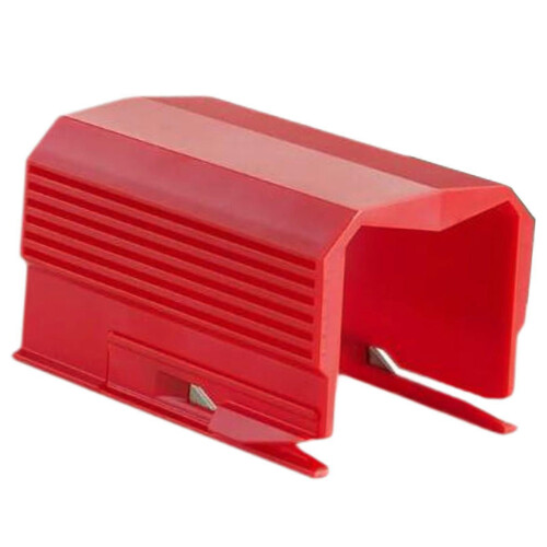 Robuster Schieber-Geschenkpapier-Rollenabroller, rot
