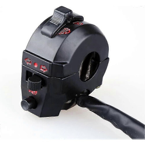 Universal Motorcycle Handlebar Switch Set 7/8 Turn Signal Horn Low Beam Left Control Black
