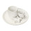 Multipurpose Ceramic Incense Holder Candle Holder Sage Holder for Burning White 1