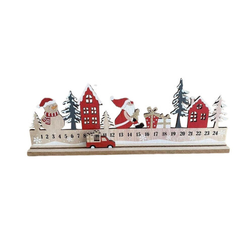 Reusable Desk Calendar Countdown to Christmas Home Decor