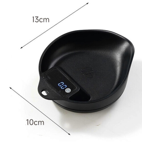 Digital Coffee Bean Scale with Bean Tray LED Digital Display Electronic Baking Scales Black 1