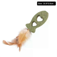 Gioco di inseguimento con pallina all'erba gatta per gatti sani, menta commestibile per la pulizia dei denti, accessori per animali domestici 02 A1