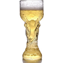 2 Pack 400ml Beer Glasses World Cup Pub Pint Glass Set