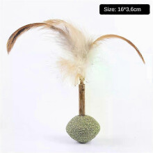 Catnip Ball Chasing Game Toy for Healthy Cats Edible Cat Mint Cleaning Teeth Pet Supplies 06 A8