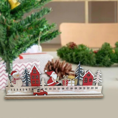 Reusable Desk Calendar Countdown to Christmas Home Decor 1