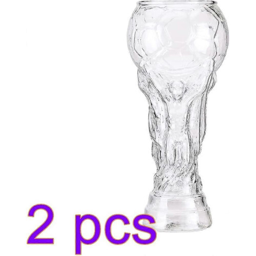 Set di 2 bicchieri da birra da 400 ml, tema Coppa del Mondo, per pub e pub. 1