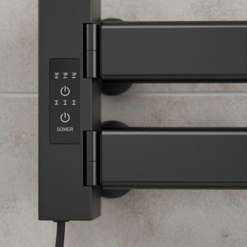 Electric Towel Warmer Smart Heating Rack Fast Installation Quick Warm White 2