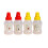 Two Clear Dressing Bottles for Kitchen Condiments 2 Pcs 2