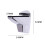 Silver Adjustable Glass Clamp Clip Shelf Bracket Holder for Glass Panel S 5
