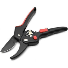 Steel Ratchet Pruning Shears Garden Branch Cutter Hand Tool