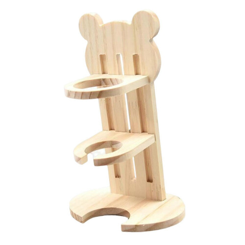 Adjustable Rabbit Drinker Water Bottle Stand with Auto Dispenser Rack for Small Animals Style A