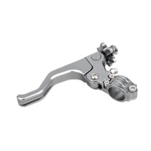 Kurzer Stunt-Kupplungs- und Bremshebel 22 mm für Honda CBR600 F2 F3 F4 F4i 650F 600 argent