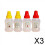 Two Clear Dressing Bottles for Kitchen Condiments 3 Pcs 5