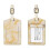 6pcs Stylish Luggage Tags with Adjustable Strap and Privacy Cover for Suitcase 3