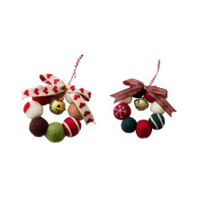 Festlicher Weihnachtsbaumkranz-Anhänger, hängender Schmuck, Geschenk für Büro und Zuhause