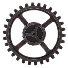 Steampunk Wooden Gear Model Wall Hanging Mural Decal Home Decor Gift Modern Fashion #3 24cm
