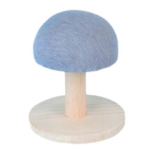Portable Round Ironing Pad Stool for Lingerie and Garments Home Essentials Gray