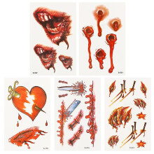 25er-Packung realistische Narbenaufkleber für Halloween-Make-up-Dekoration