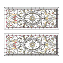 2 Pieces PVC Window Clings DIY Stickers for Dorm Bathroom Office