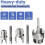 Mesee 3Pcs Dual-Function Pipe Threading Kit Internal External Quick Change 1/2 3/4 & 1 PVC 3