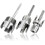 Mesee 3Pcs Dual-Function Pipe Threading Kit Internal External Quick Change 1/2 3/4 & 1 PVC 1