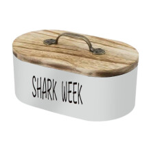 Ovale Aufbewahrungsbox aus Holz für Schreibtische, Mehrzweck-Schmuckkästchen, weiß B