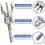 Mesee 3Pcs Dual-Function Pipe Threading Kit Internal External Quick Change 1/2 3/4 & 1 PVC 4