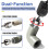 Mesee 3Pcs Dual-Function Pipe Threading Kit Internal External Quick Change 1/2 3/4 & 1 PVC 5