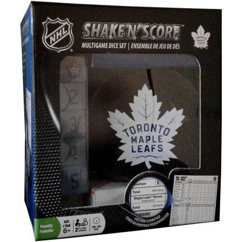 Masterpieces 41530 NHL Toronto Maple Leafs Shake N' Score Dice Game