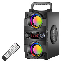 Bluetooth Speaker, 40W Portable Wireless Stereo Speakers with Rich Bass, Built-in 8000mAh Battery and Double Subwoofer, Supports FM Radio
