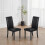 Set Of 2 Hudson Black Dining Chairs 2