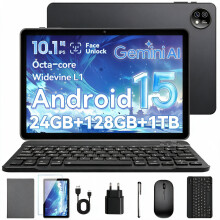 Aobante 10-inch Android Tablet 15, 24 GB RAM + 128 GB ROM (Up To 1 TB)