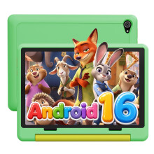 Laptok Android 16 Kids Tablet 10 Inch, Tablet for Kids with 64GB+1TB Expand, GMS Certified, 6000mAh, Face ID & Fast Charging, 5MP+8MP, WiFi 6, BT 5.4,