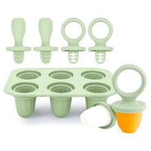 IJsvorm met 6 Holtes voor Baby-Tandjes, Perfect voor Het Invriezen van Melk, Zelfgemaakte Ijslolly'S, Zomerse Keuken-DIY-Ijsjes C
